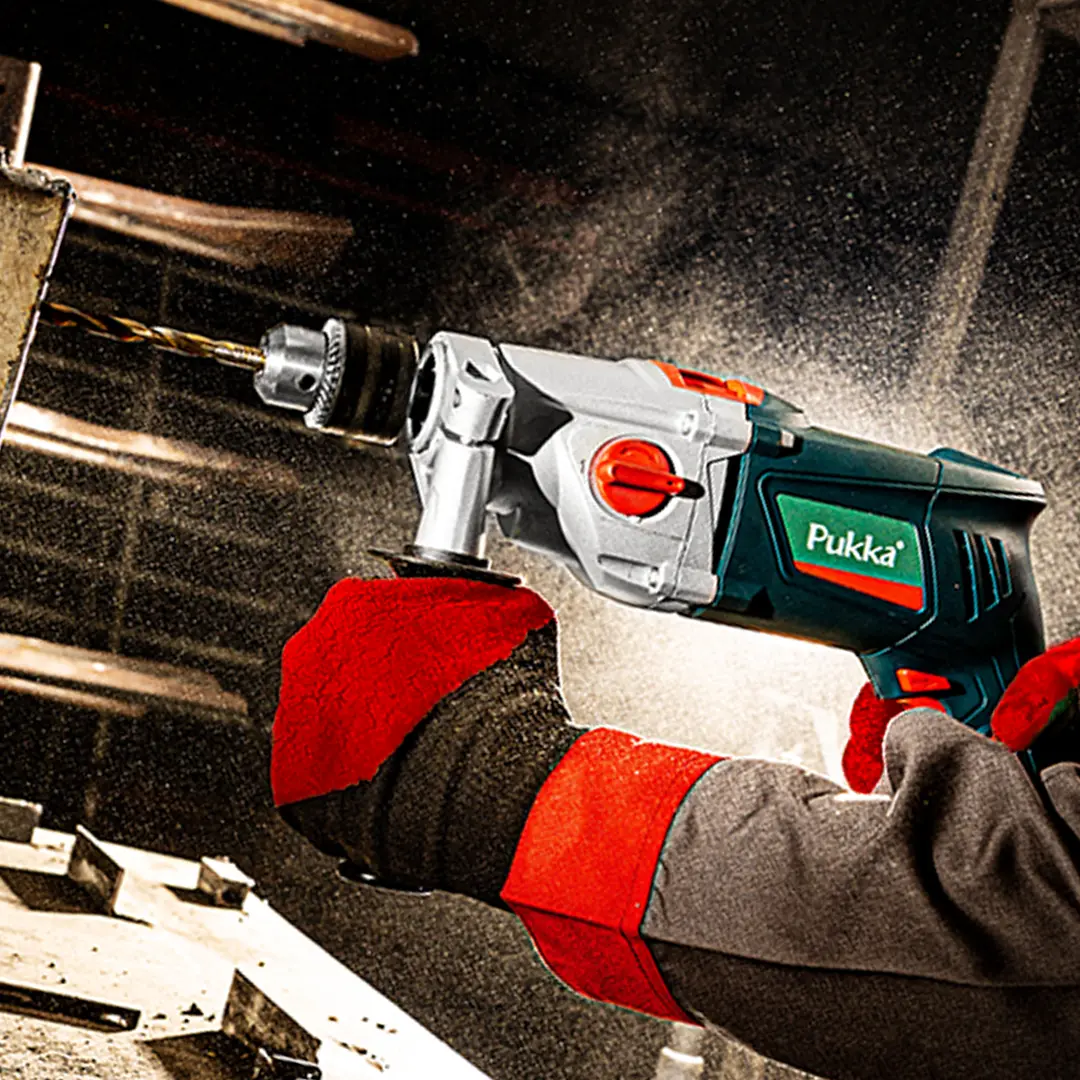 2-speed impact drill with dimmer gearbox D13221