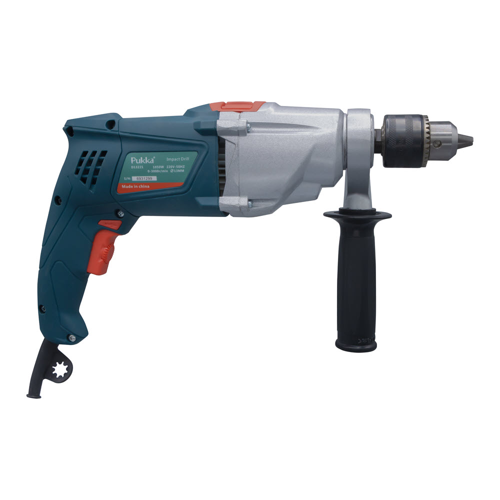 2-speed impact drill with dimmer gearbox D13221 - Image 6